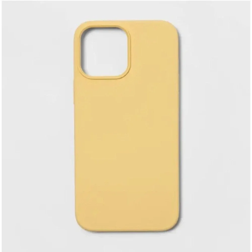 Heyday Apple iPhone 12 Pro Max/13 Pro Max Mist Yellow Silicone Phone Case A140